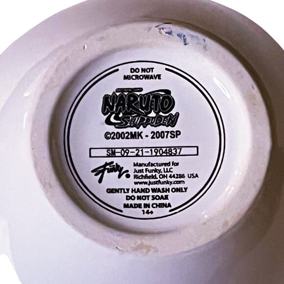 Naruto Shippuden Ceramic Ichiraku Ramen Bowl Just Funky Anime Eating Noodles - Picture 7 of 8